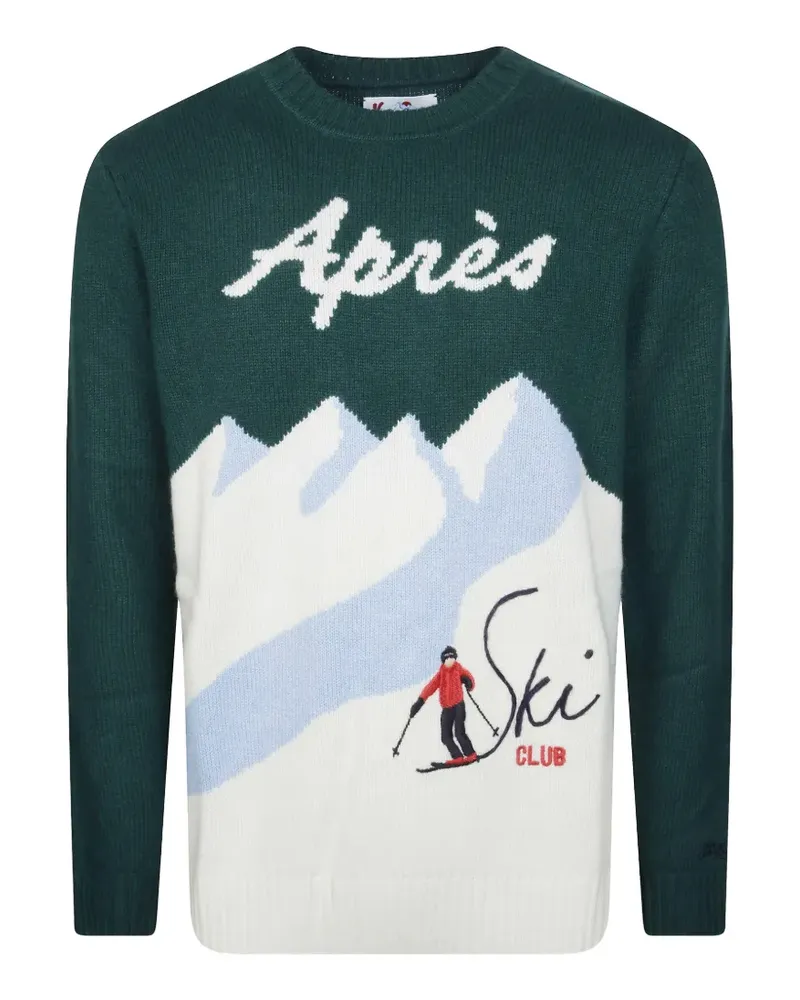 MC2 Saint Barth Après Ski Pullover mit Stickerei - Grün Grün
