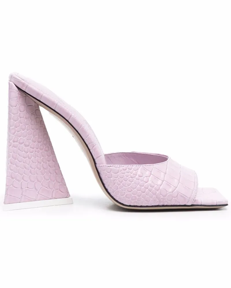 ATTICO Sandalen mit Kroko-Effekt - Rosa Rosa