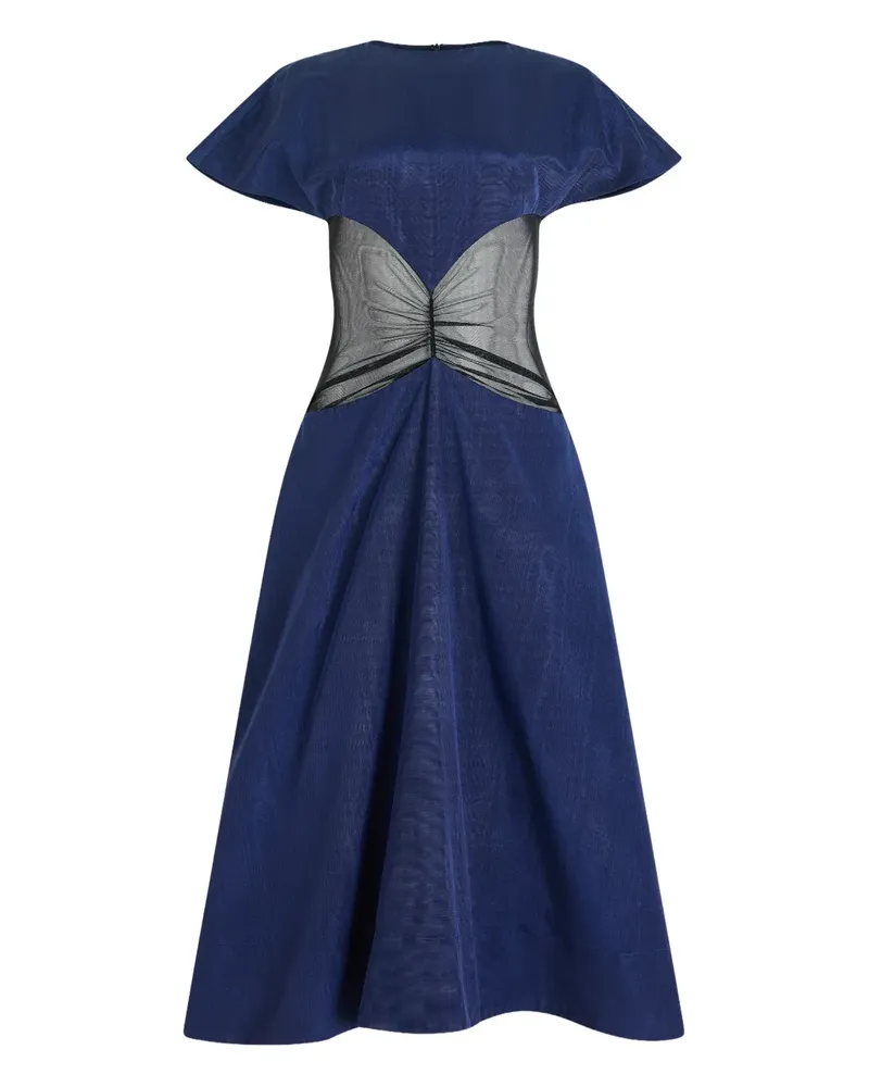 Rosie Assoulin ridged panel dress - Blau Blau