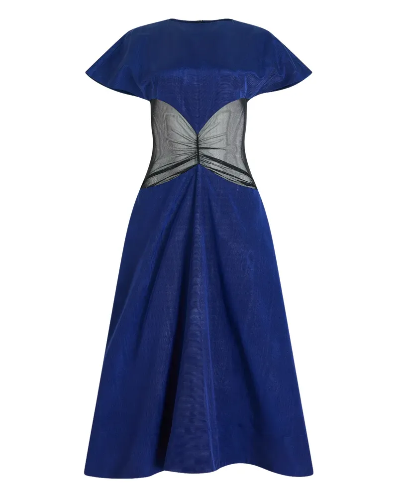 Rosie Assoulin ridged panel dress - Blau Blau