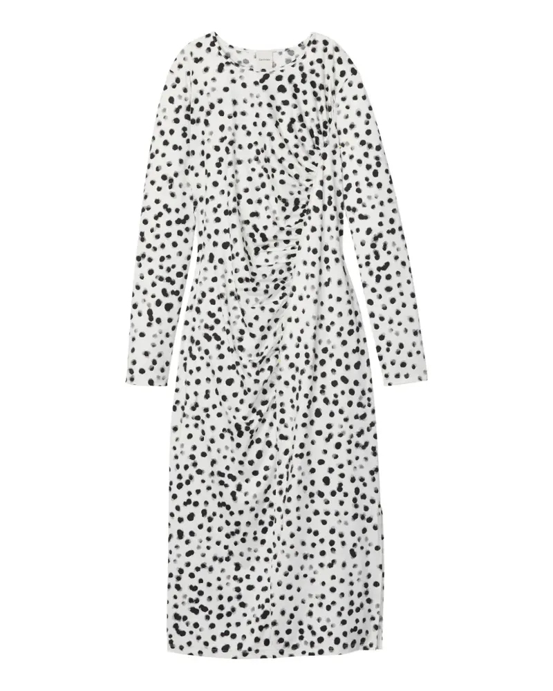 Calvin Klein printed midi dress - Weiß Weiß