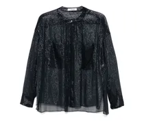 Shimmering Shine Bluse - Blau