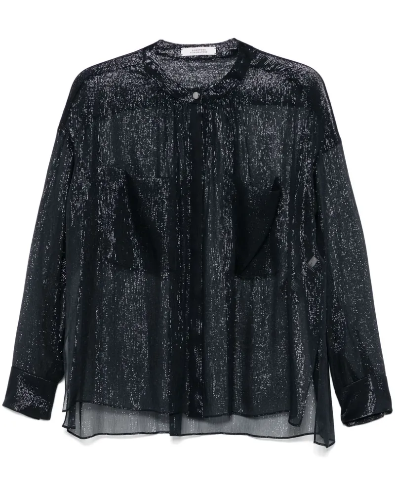 Dorothee Schumacher Shimmering Shine Bluse - Blau Blau