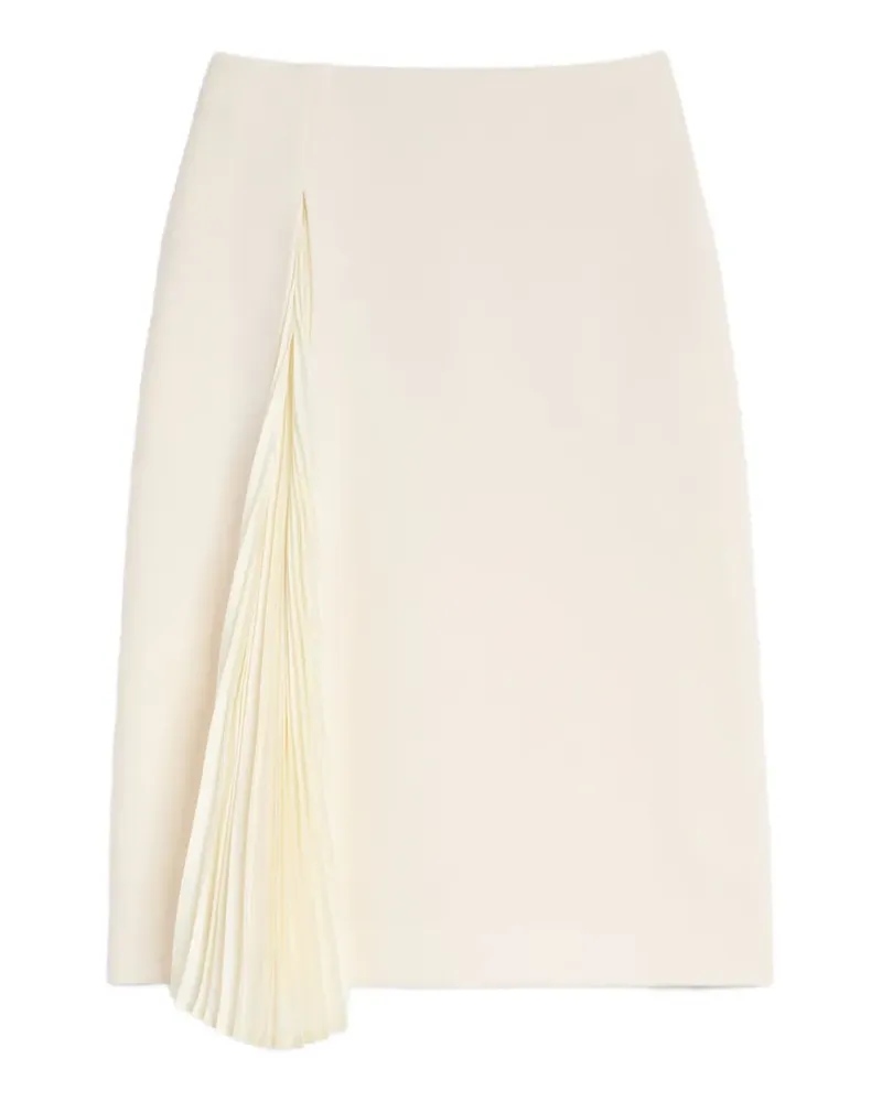 Jil Sander Asymmetrischer Midirock mit Falten - Nude Nude
