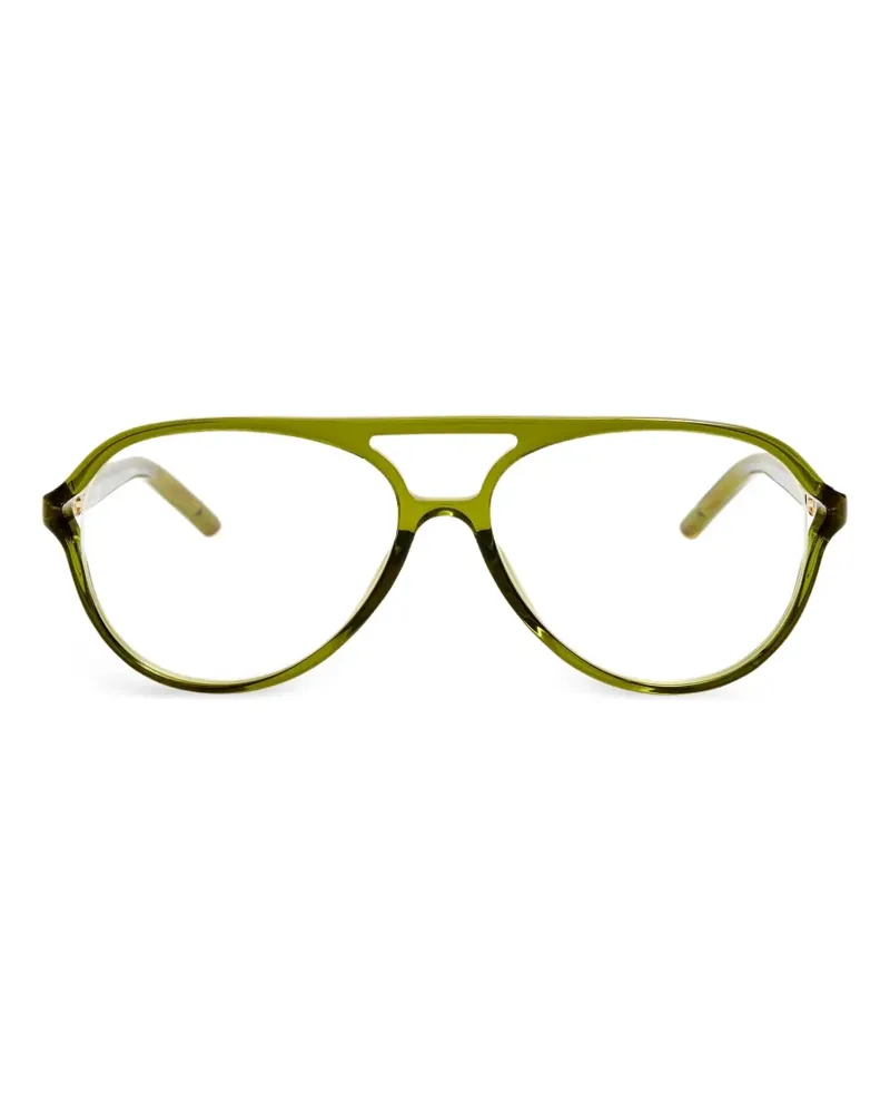 Jacquemus Brille mit Pilotengestell - Grün Grün