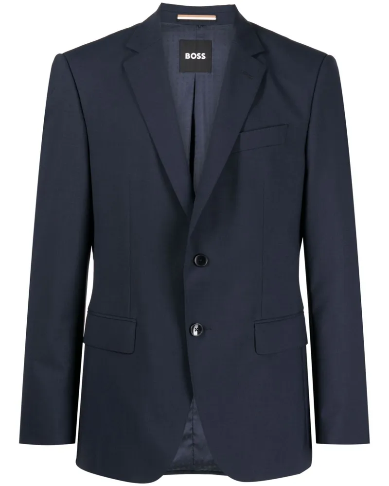 HUGO BOSS Sakko mit fallendem Revers - Blau Blau