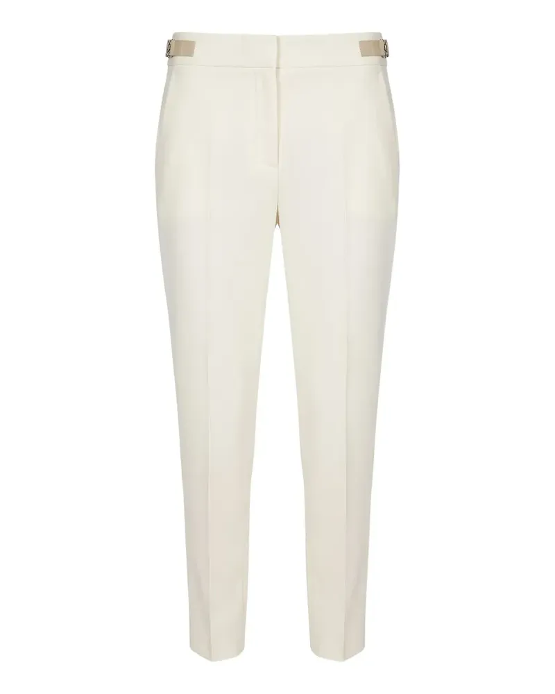 Max Mara Wollhose mit Taillenschnallen - Nude Nude