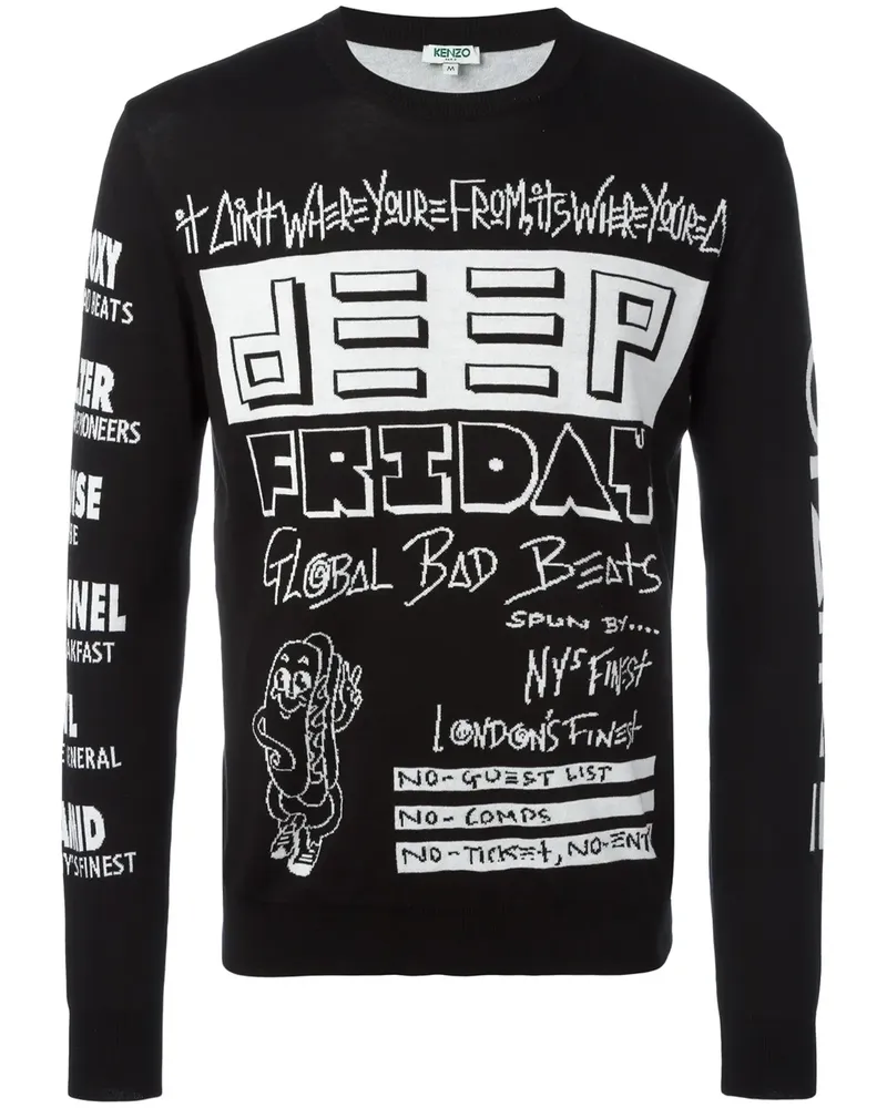 Kenzo Flyers' Pullover - Schwarz Schwarz