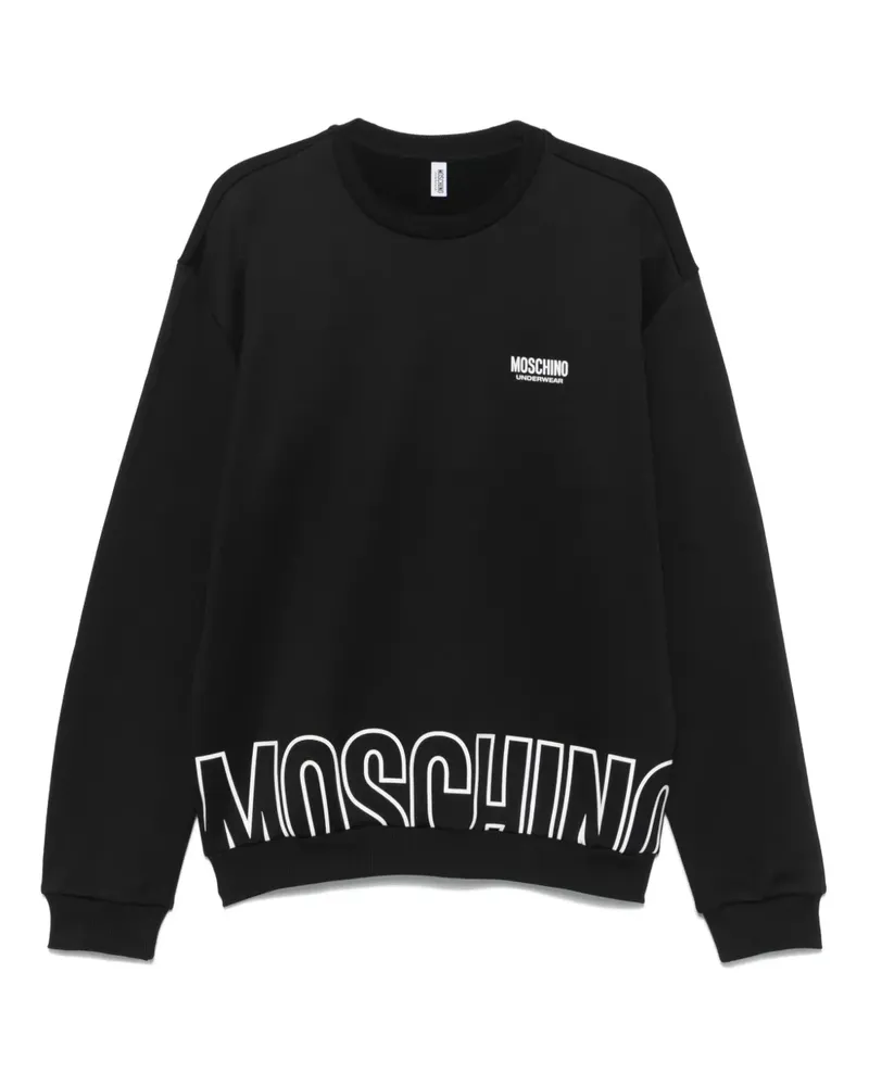 Moschino Sweatshirt mit Logo-Print - Schwarz Schwarz
