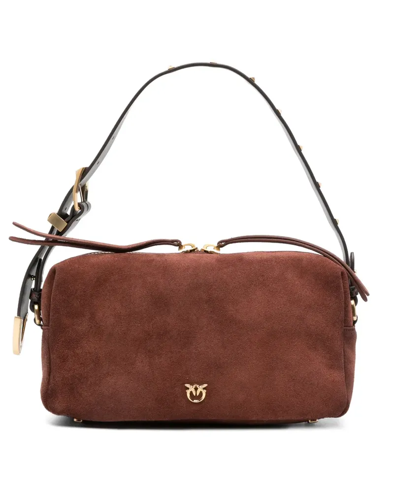 Pinko studded leather-strap shoulder bag - Braun Braun