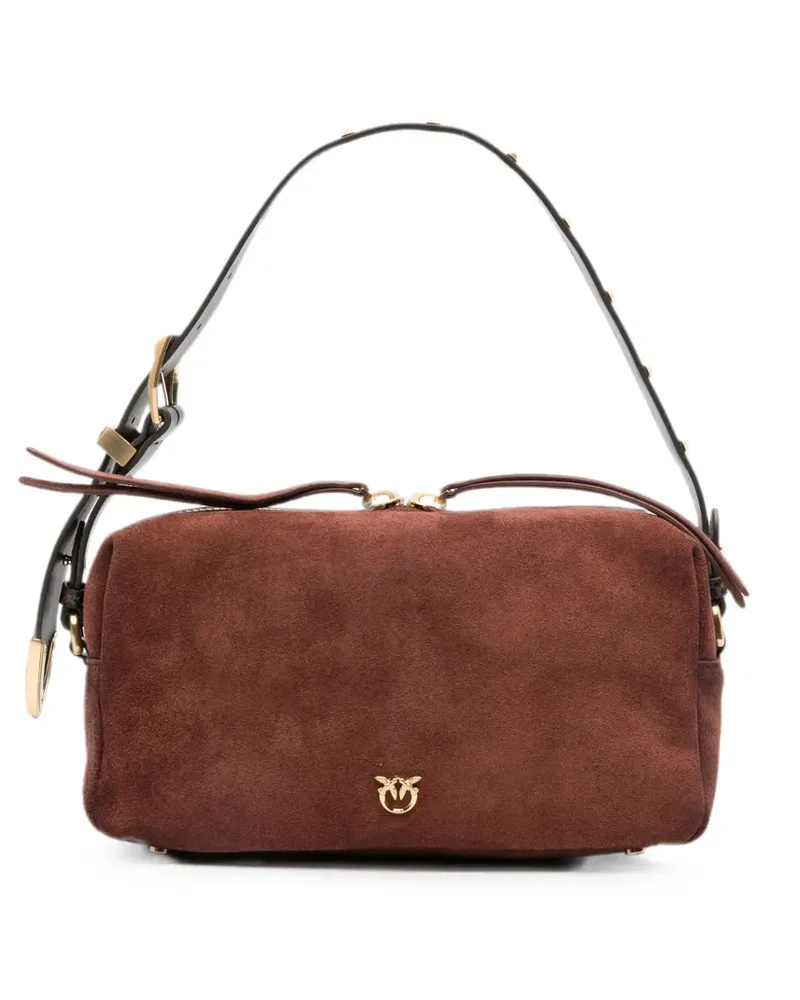 Pinko studded leather-strap shoulder bag - Braun Braun