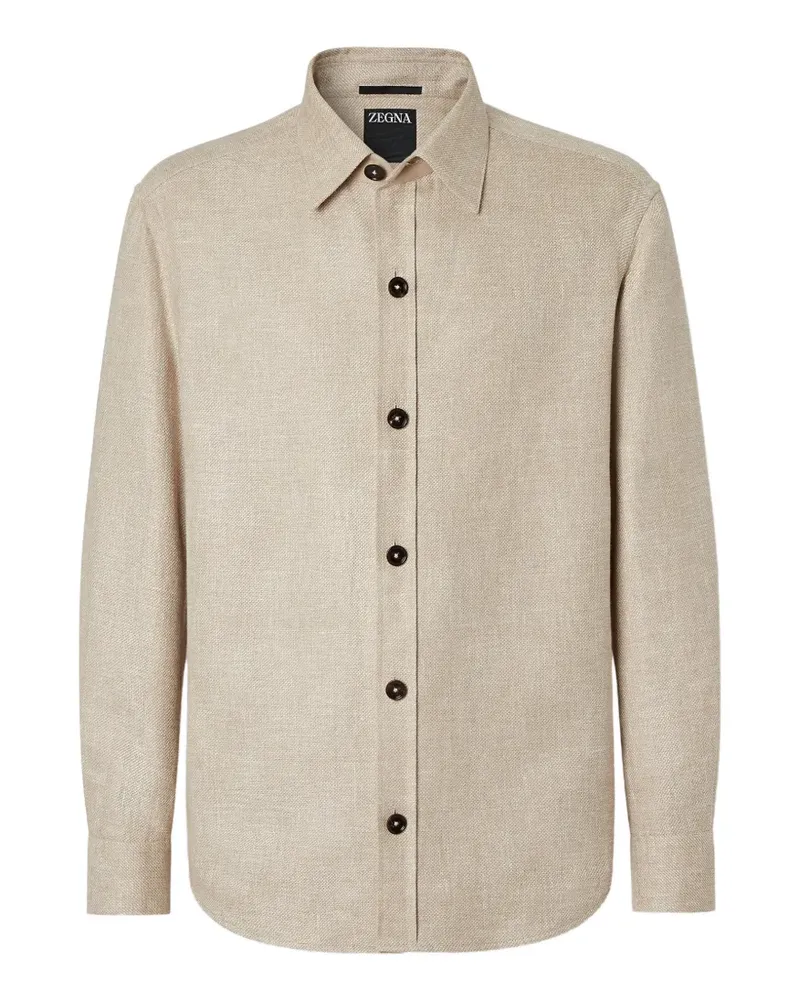 Ermenegildo Zegna Klassisches Hemd - Nude Nude