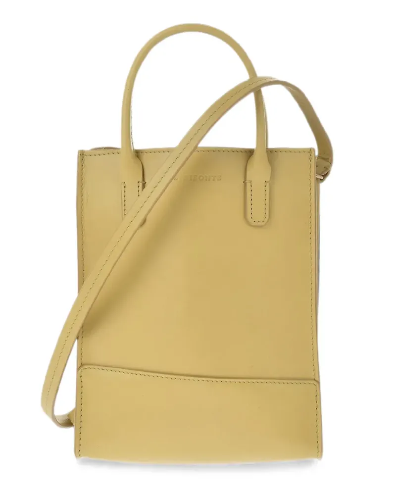 IL BISONTE leather tote bag - Gelb Gelb