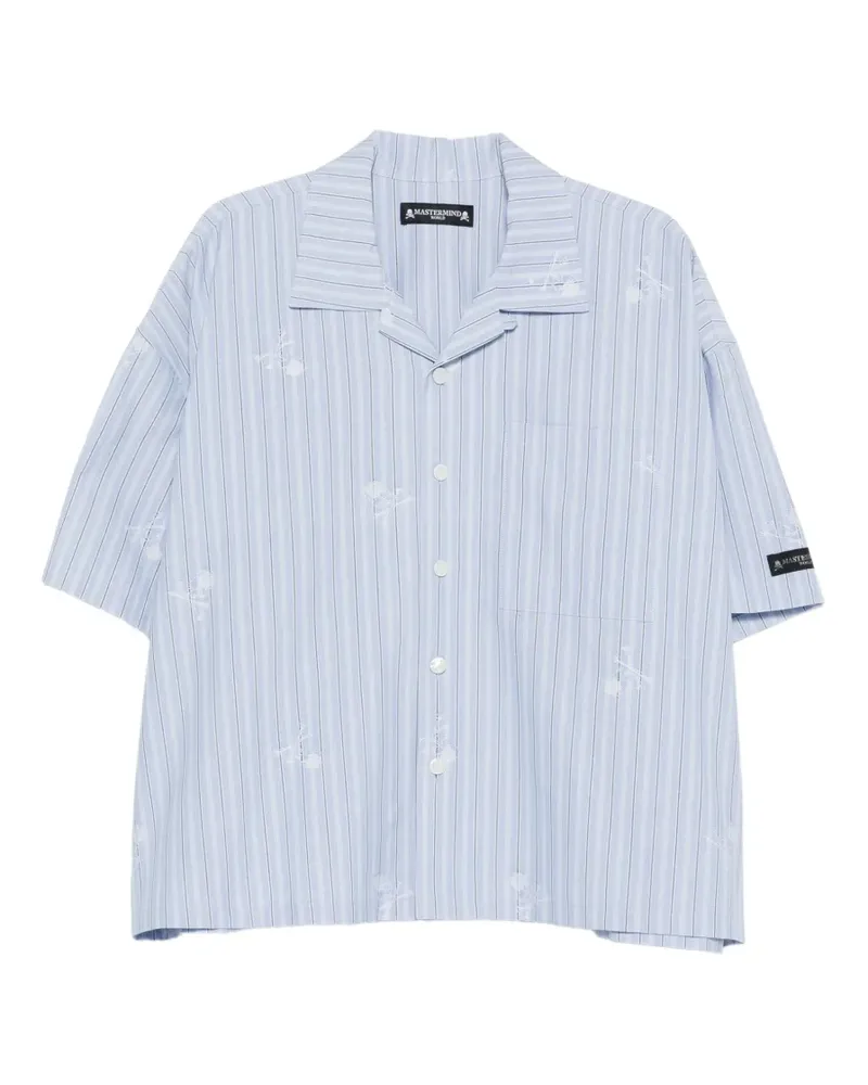Mastermind Japan striped-pattern shirt - Blau Blau