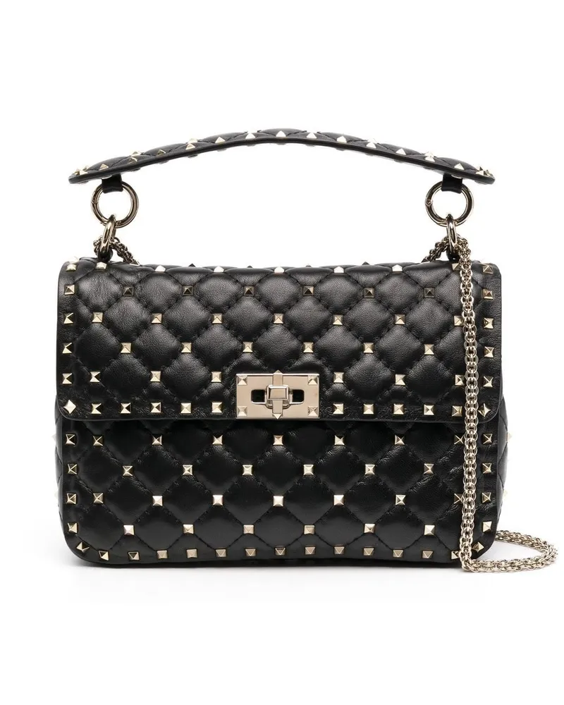 Valentino Garavani Rockstud Spike Schultertasche - Schwarz Schwarz