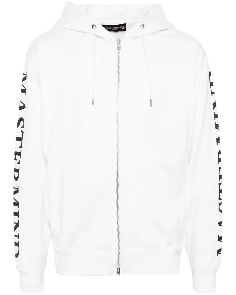 Mastermind World Hoodie mit Logo-Print - Weiß Weiß