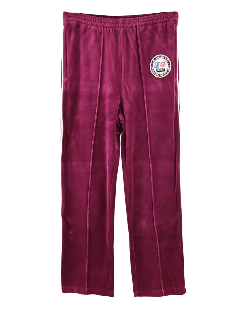 SAINT MXXXXXX Jogginghose mit Logo-Patch - Rot Rot