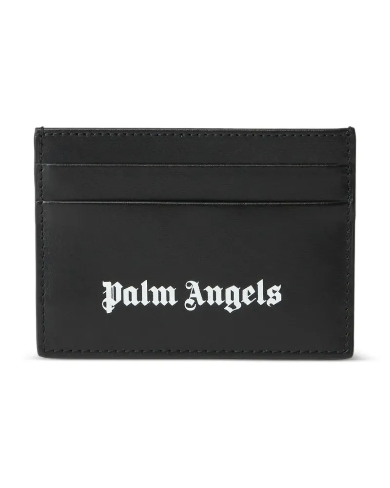 Palm Angels logo-print card holder - Schwarz Schwarz
