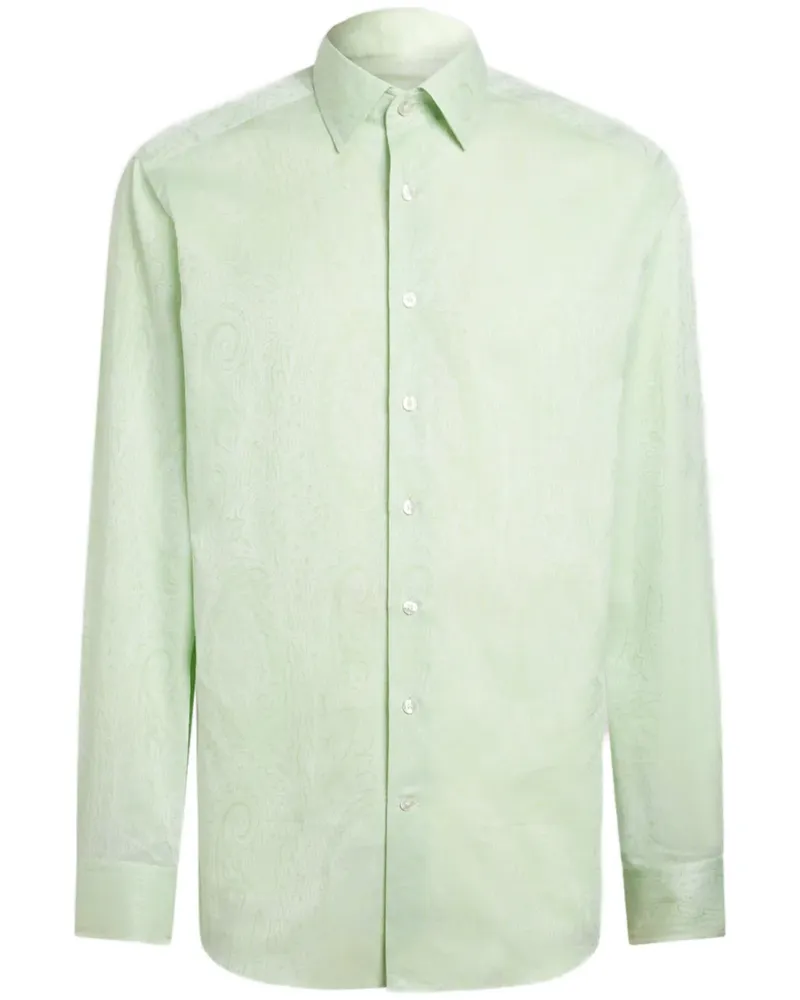 Etro Hemd aus Jacquard - Grün Grün