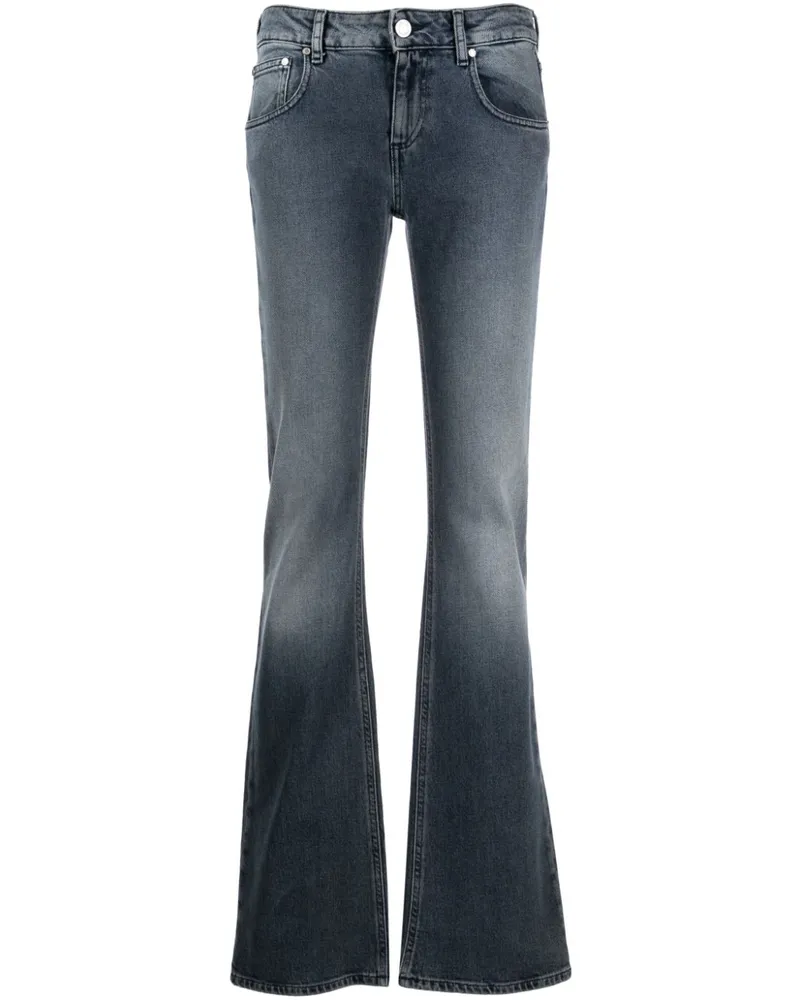 Trussardi Halbhohe Schlagjeans - Blau Blau