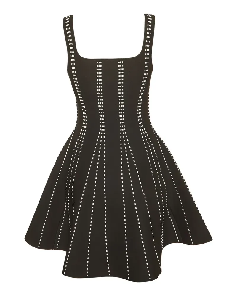Maje stripe jacquard-knit mini dress - Schwarz Schwarz
