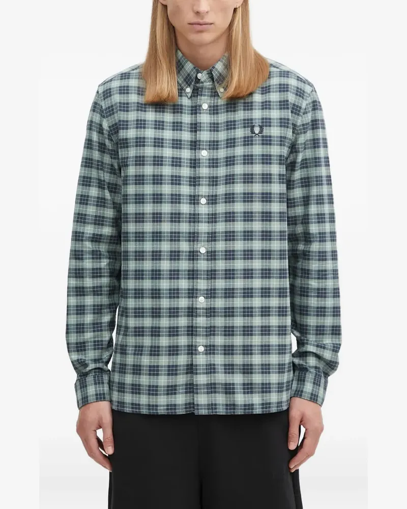 Fred Perry check-pattern shirt - Grün Grün