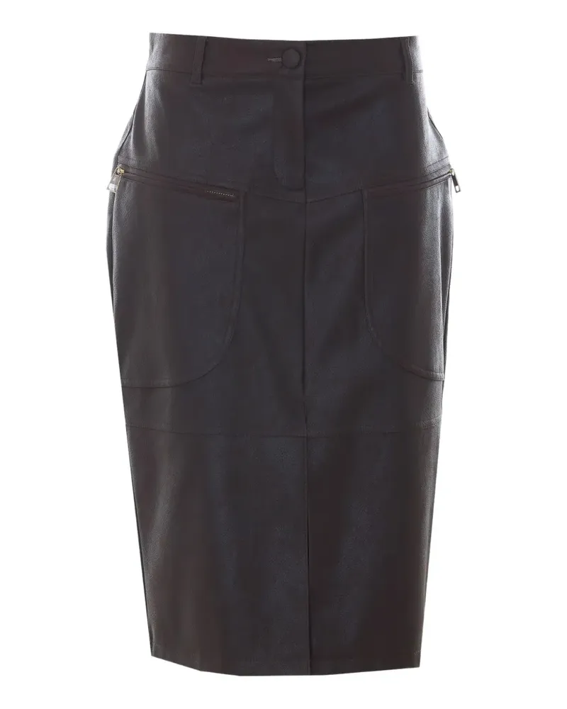 Liu Jo midi skirt in coated fabric - Braun Braun