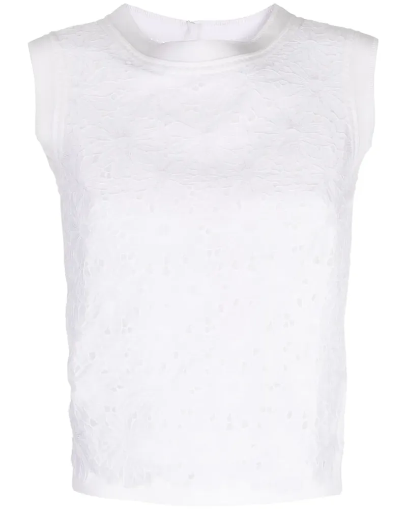 SHIATZY CHEN Top mit Spitze - Weiß Weiß