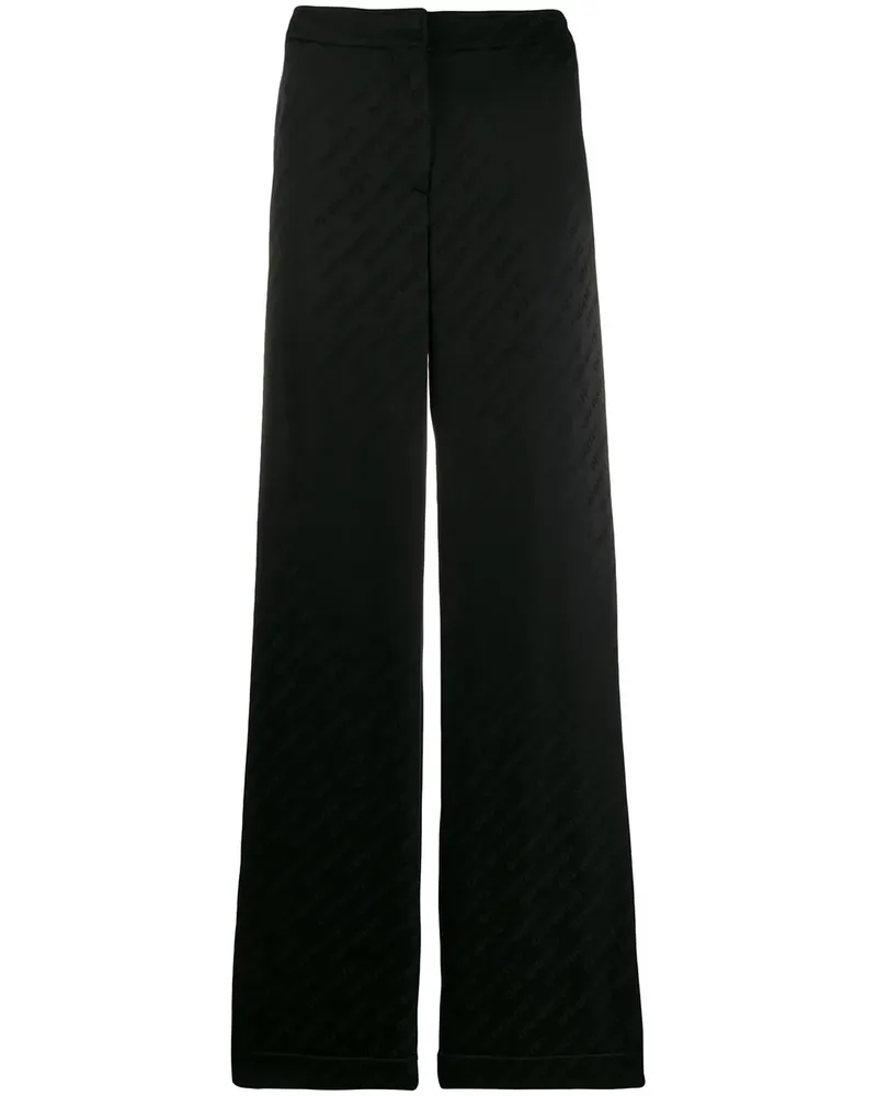 OFF-WHITE Jacquard-Hose mit Logo - Schwarz Schwarz