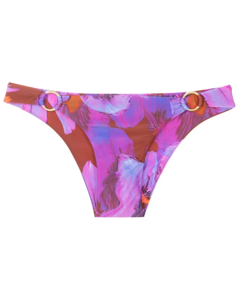 Lenny Niemeyer Bikinihöschen mit Blumen-Print - Violett Violett