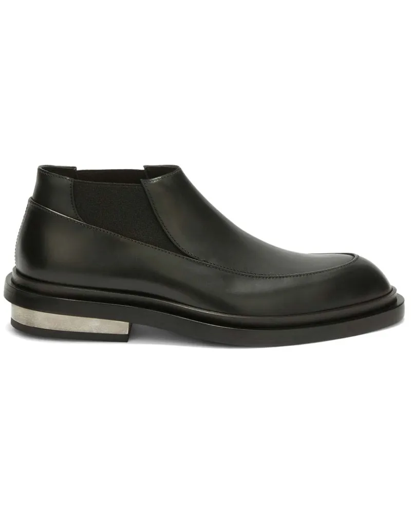 Jil Sander Stiefeletten aus Leder - Schwarz Schwarz