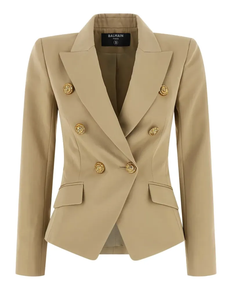 Balmain double-breasted buttoned blazer - Nude Nude