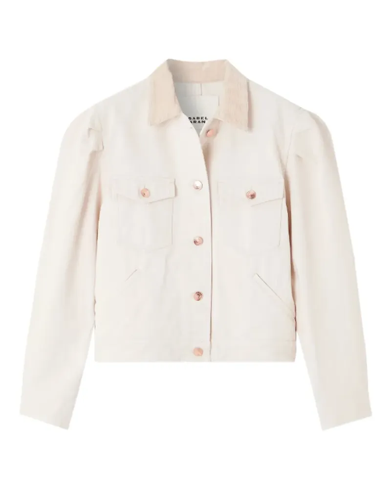 Isabel Marant puffed-sleeve pocket jacket - Nude Nude