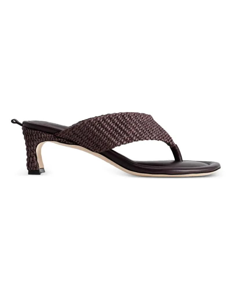 by FAR Dasha raffia-woven mules - Rot Rot