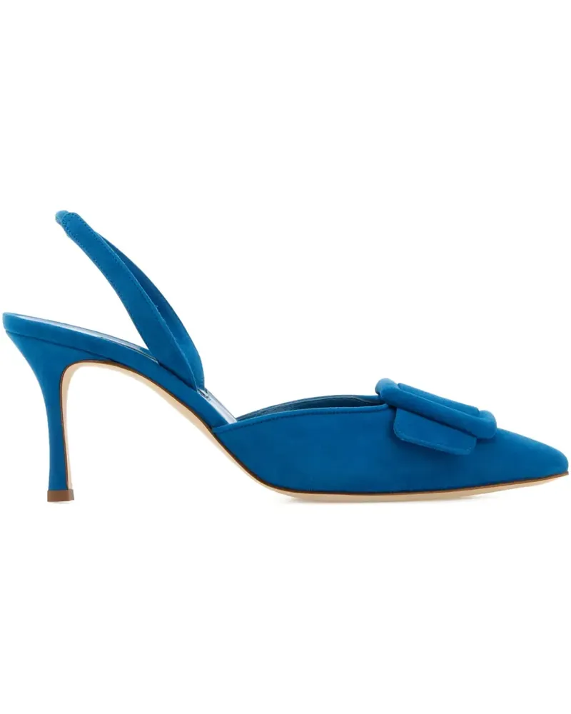 Manolo Blahnik Maysli Pumps mit Absatz 70mm - Blau Blau