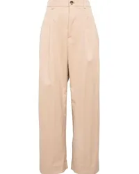 WARDROBE.NYC Hose mit weitem Bein Braun