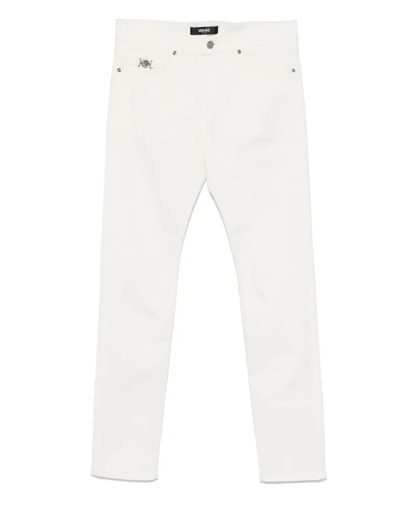 Versace Medusa Biggie Jeans - Weiß Weiß