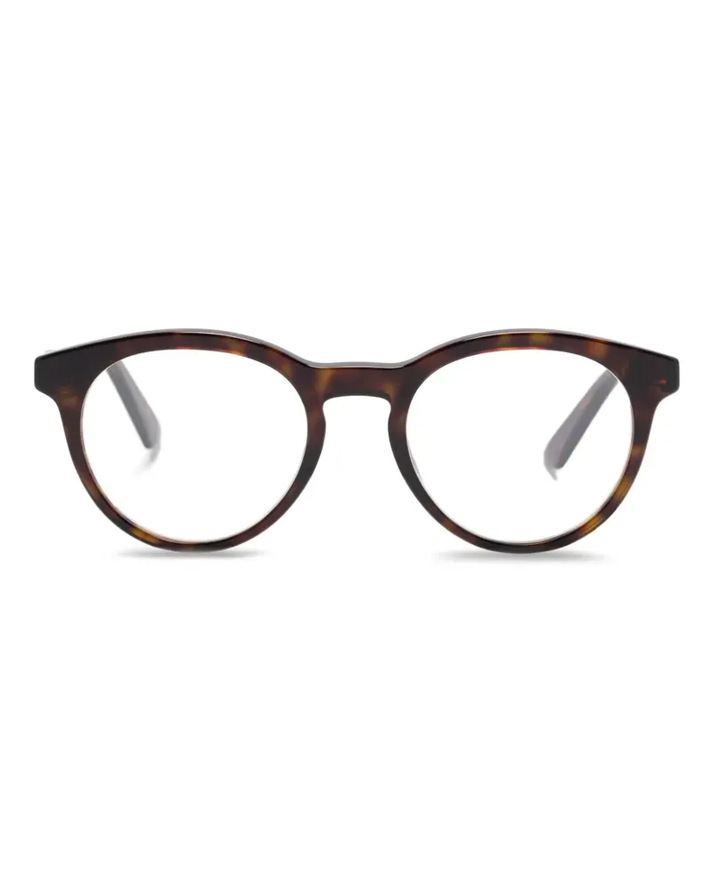 Gucci Brille mit Panto-Gestell - Braun Braun
