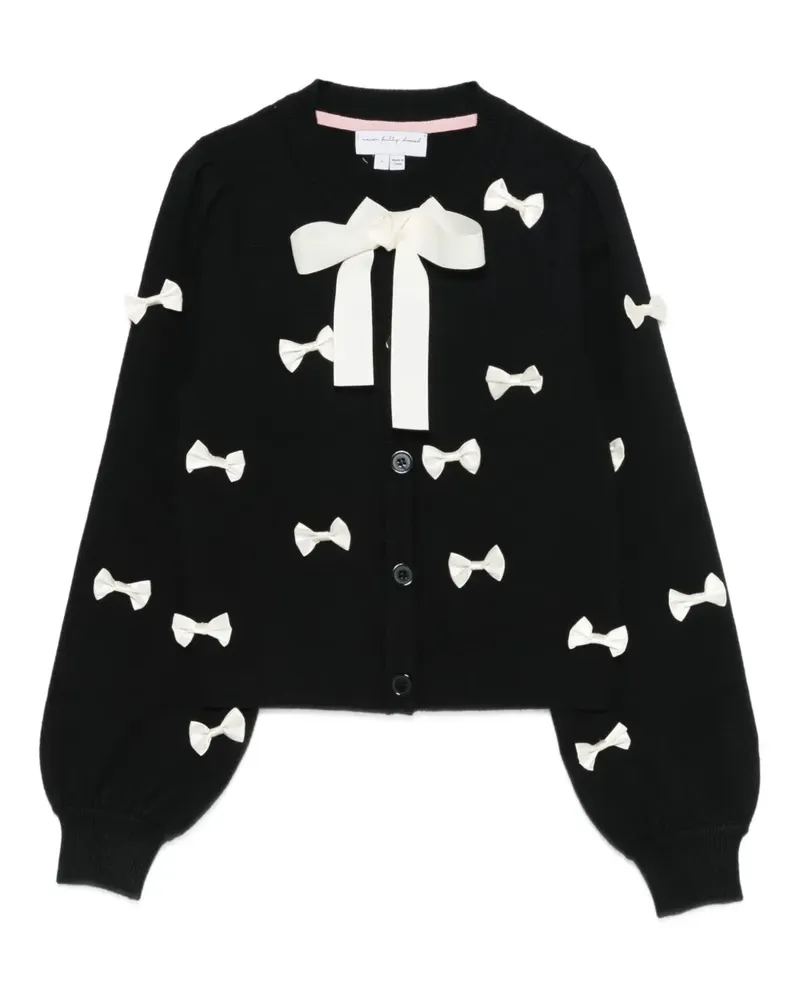 Never Fully Dressed Sophie Cardigan mit Schleifendetail - Schwarz Schwarz
