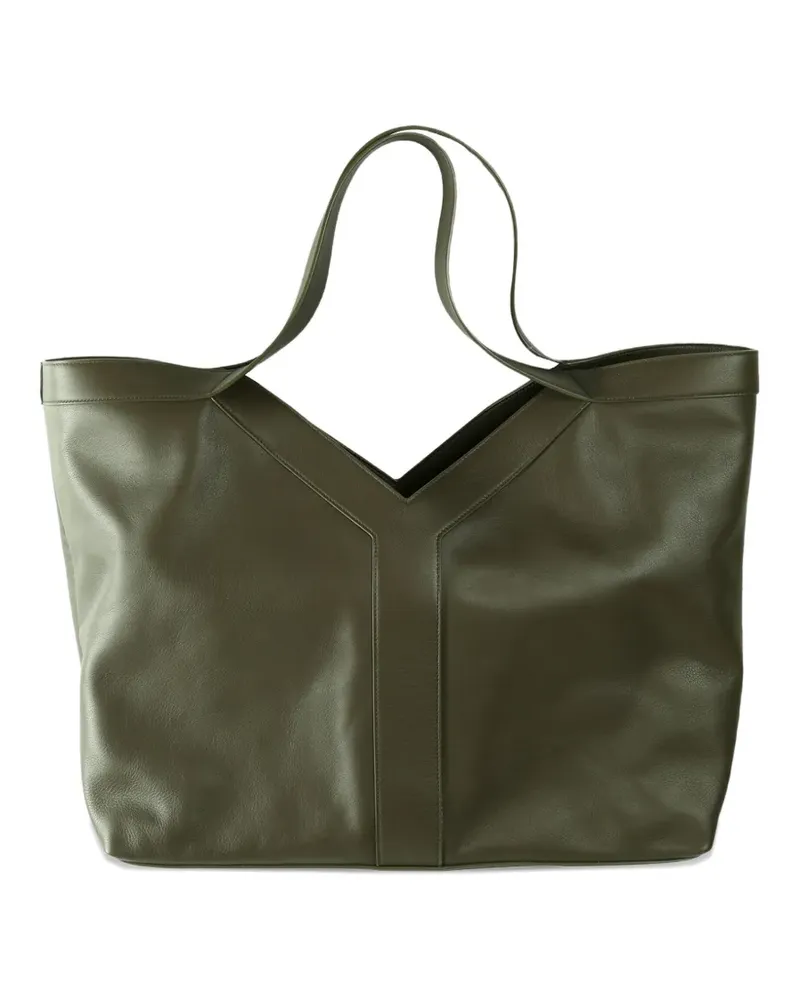 Saint Laurent double-handle leather tote bag - Grün Grün