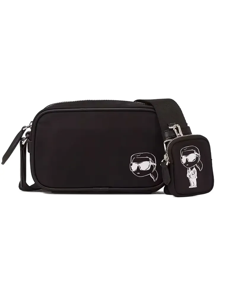 Karl Lagerfeld Ikon Umhängetasche - Schwarz Schwarz