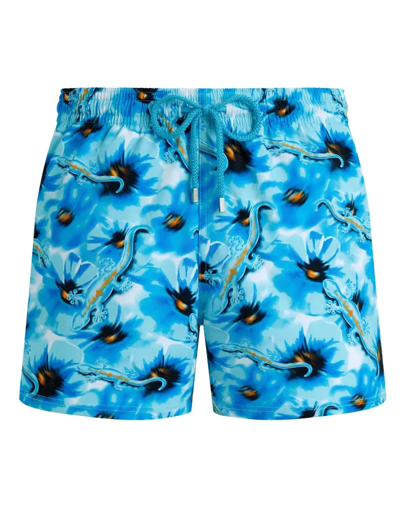 Vilebrequin Badeshorts mit Geckos-Print - Blau Blau