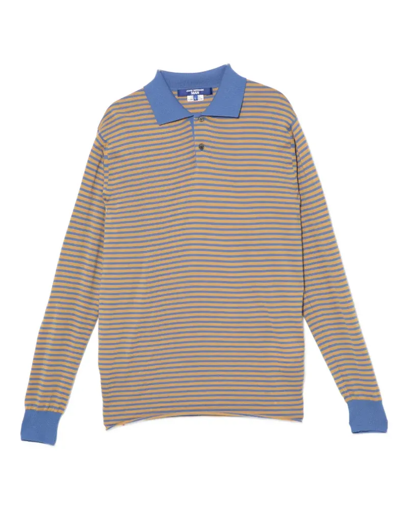 Junya Watanabe Gestreiftes Poloshirt - Gelb Gelb