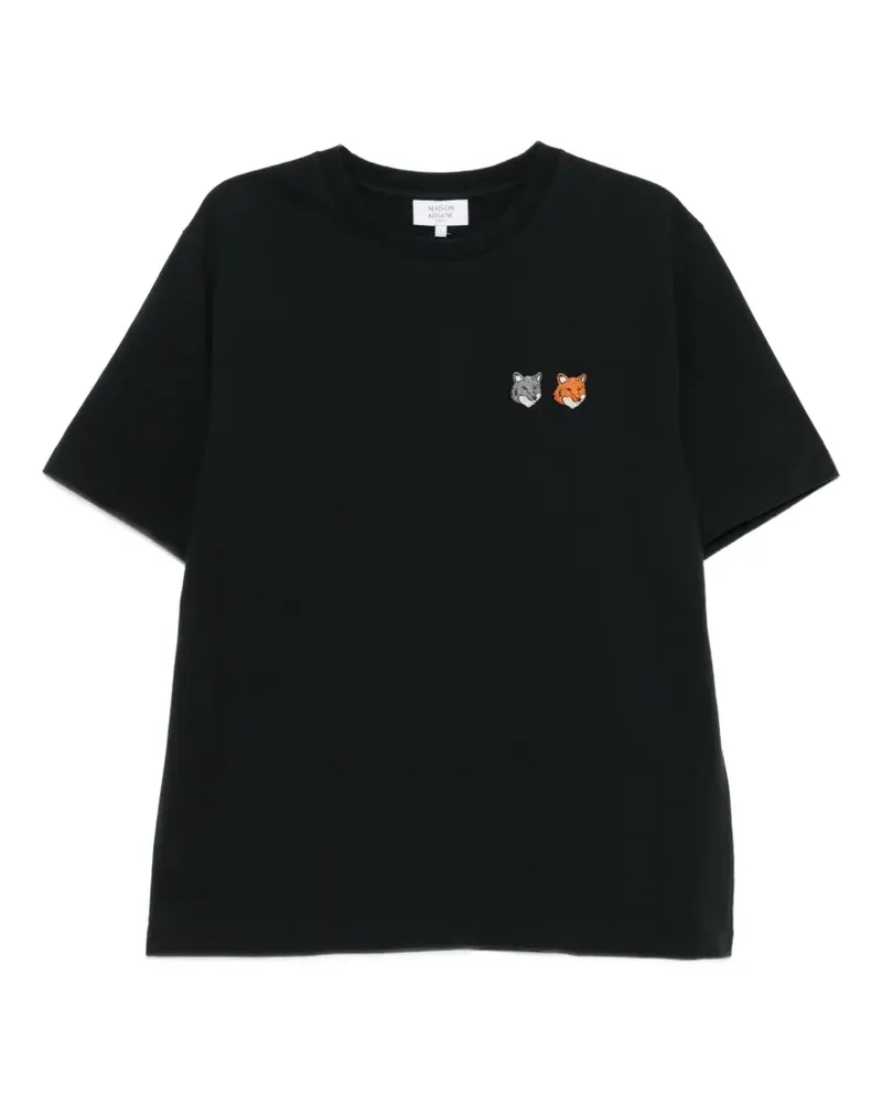 Kitsuné Klassisches T-Shirt - Schwarz Schwarz