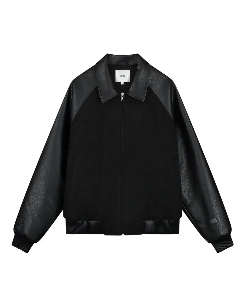 Arte Antwerp Varsity raglan-sleeve jacket - Schwarz Schwarz