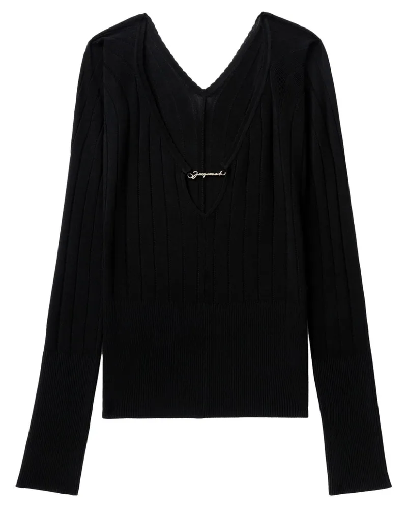 Jacquemus Le Haut Pralù Oberteil - Schwarz Schwarz