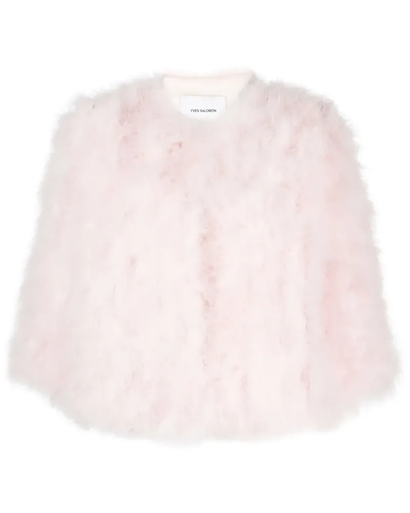 Yves Salomon Offene Jacke - Rosa Rosa