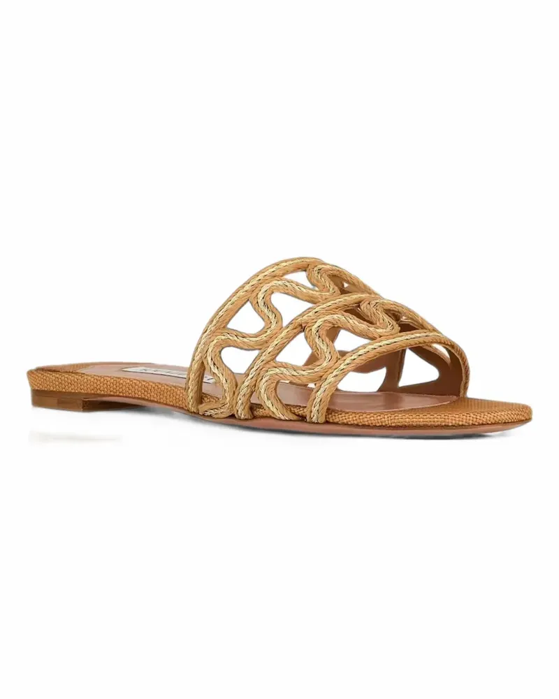 Aquazzura Manaus slide flats - Braun Braun