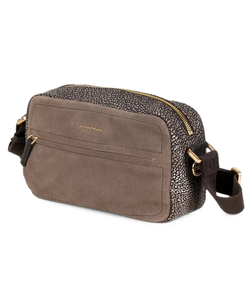 Borbonese O.P. print cross body bag - Braun Braun