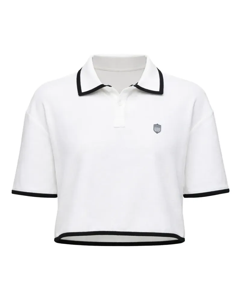 Osklen logo-detail polo top - Weiß Weiß